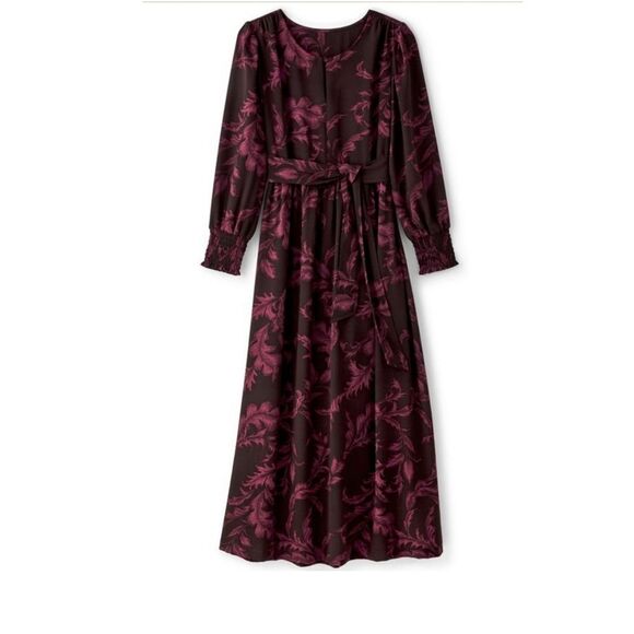 Soft Surroundings Dianthe Maxi Belted Fit & Flare Dress Size Large NWT - Picture 5 of 9